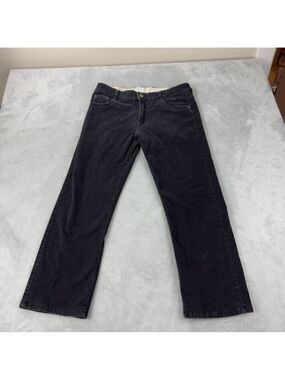 Levi's 513 Men's Black Corduroy Jeans Size 36 Waist 26 Length Zipper Fly